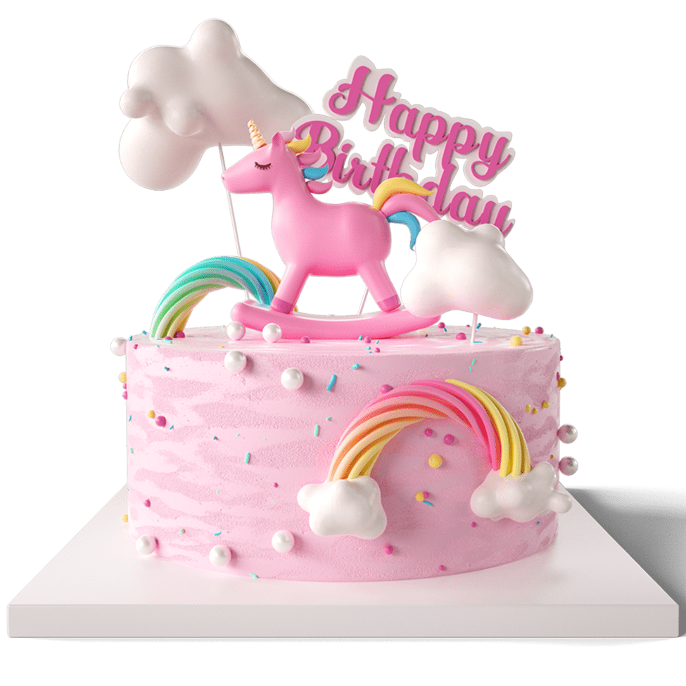 —Pngtree—3d birthday cake unicorn_7513786-min